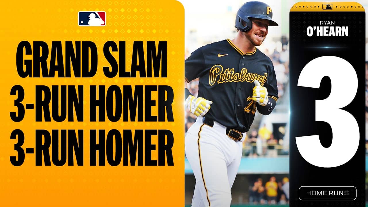 FRANCHISE RECORD! 🏴‍☠️ Ryan O'Hearn has a THREE-HOMER, 10-RBI GAME for the Pittsburgh Pirates! 🤯