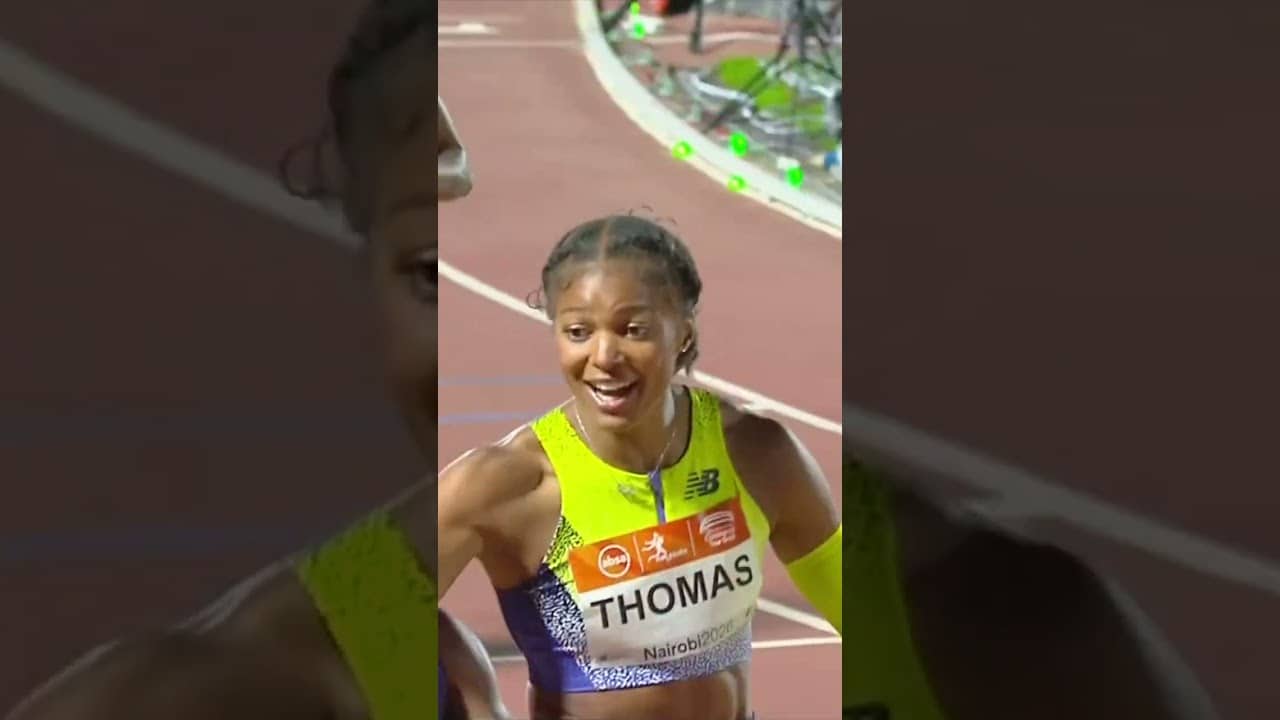 WORLD LEAD 🔥 Gabby Thomas runs 21.89 in the women's 200m in Nairobi #ContinentalGoldTour
