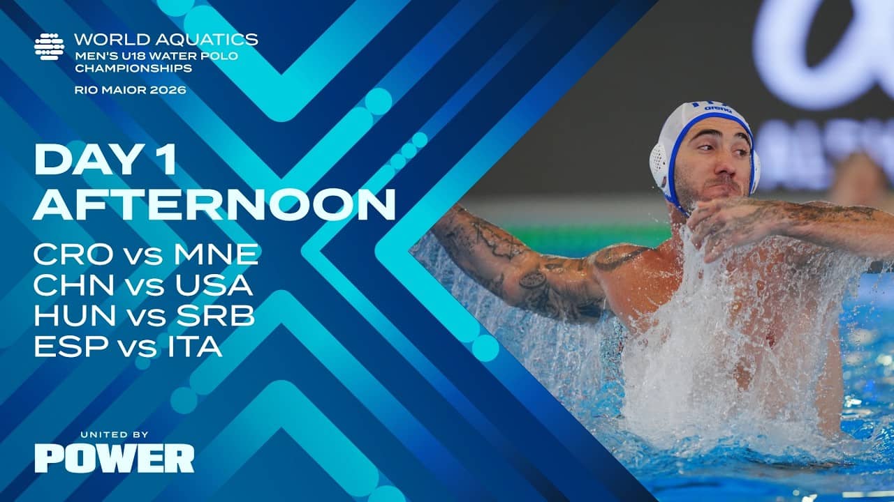 Afternoon Session | Day 1 | Groups | World Aquatics Men's U18 Water Polo Championships 2026