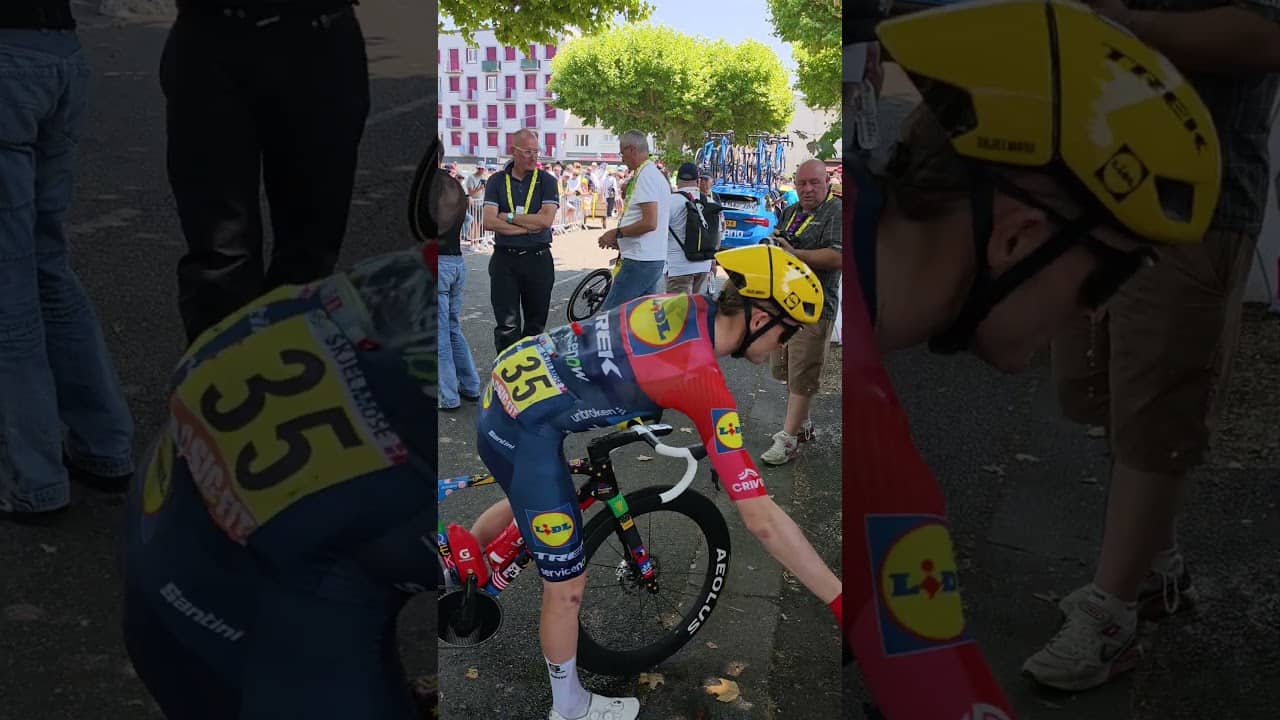 The riders are pulling out all the stops to stay cool! 🧊