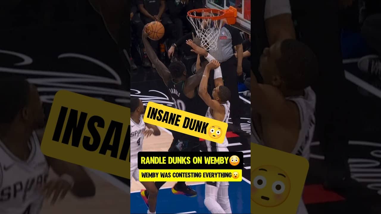 Randle DUNKED IT over Wemby😳