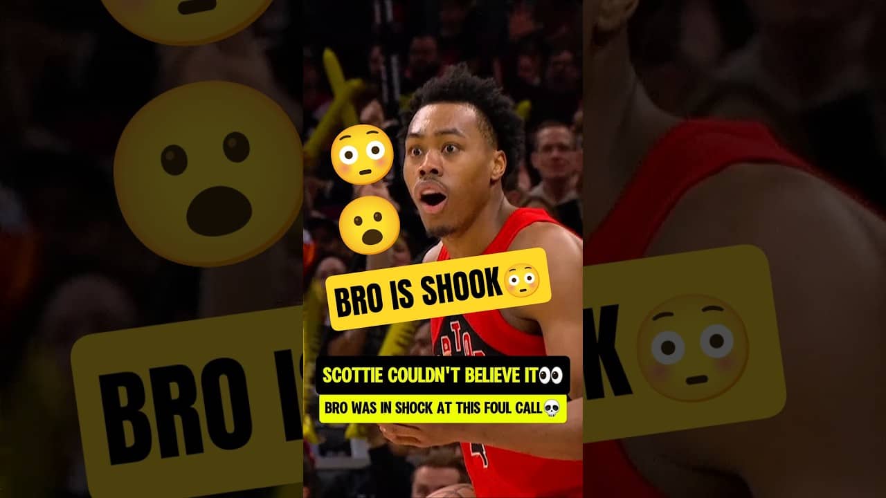 Scottie COULDN'T BELIEVE this foul call😮