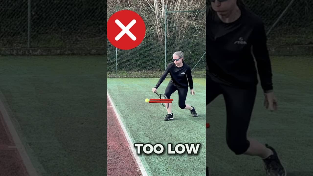 Ideal strike zone one-handed #tennisbackhand
