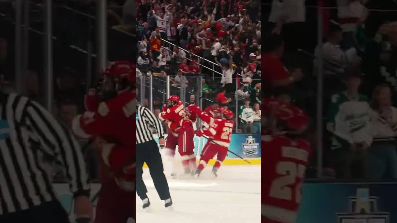 Denver advanced to title game over Michigan with goal in 2OT 🤯 #shorts