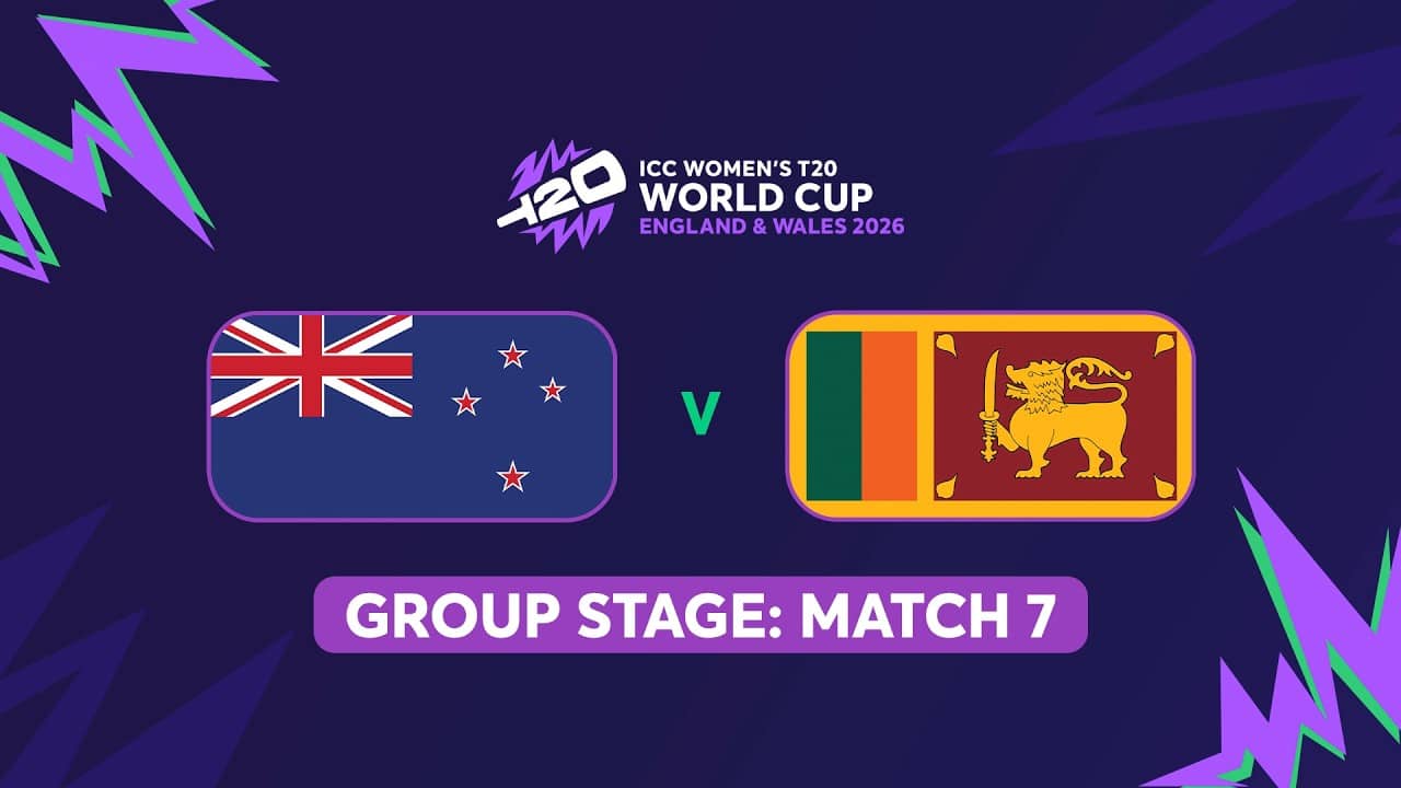 ICC Women's T20 World Cup 2026: New Zealand vs Sri Lanka(English) #t20worldcup
