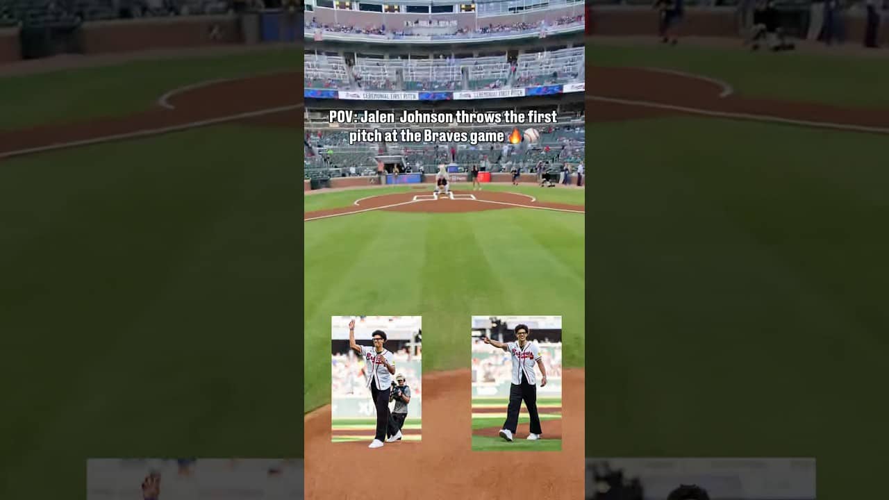 JJ threw a heater on the outside corner 🔥👓 #nba #hawks @braves #baseball #jalenjohnson #basketball