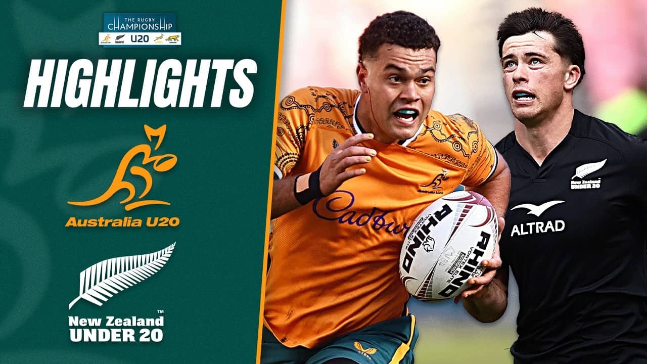 Australia U20 v New Zealand U20 Highlights | U20 Rugby Championship | Round 1