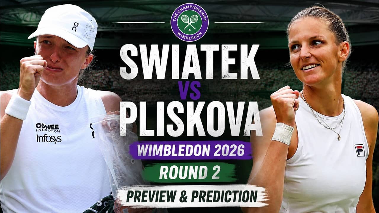 Iga Swiatek vs Karolina Pliskova | Wimbledon 2026 Round 2 | Preview & Prediction