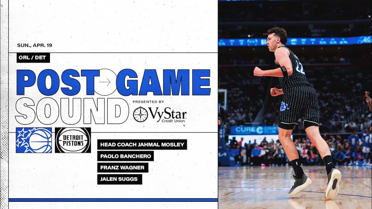POSTGAME SOUND: ORLANDO MAGIC VS. DETROIT PISTONS | COACH MOSE, JALEN, FRANZ & PAOLO