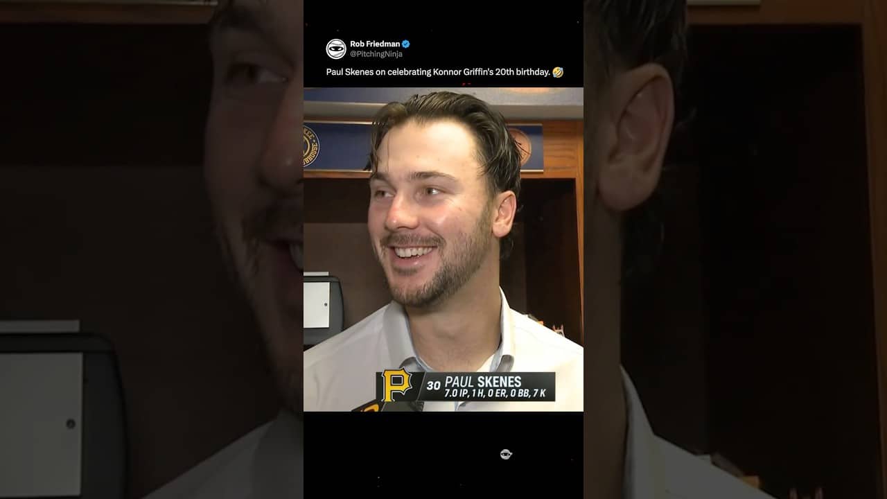 Paul Skenes on celebrating Konnor Griffin's 20th birthday. 🤣