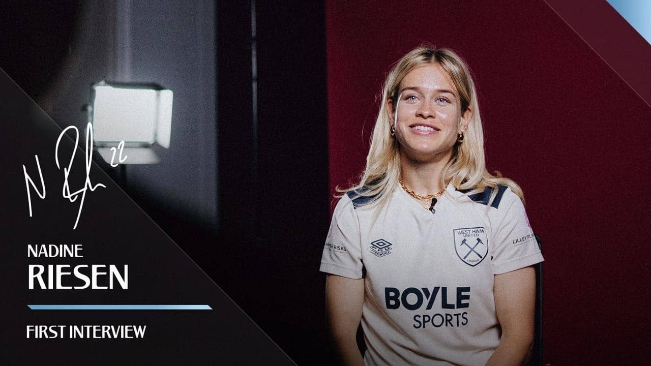"I'm Really Excited To Be At West Ham!" | Nadine Riesen's First interview As A Hammer ⚒️