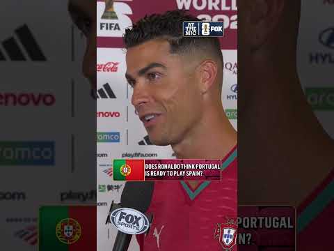 Ronaldo shares with katie Shanahan whether he's confident Portugal can beat Spain in the Round of 16