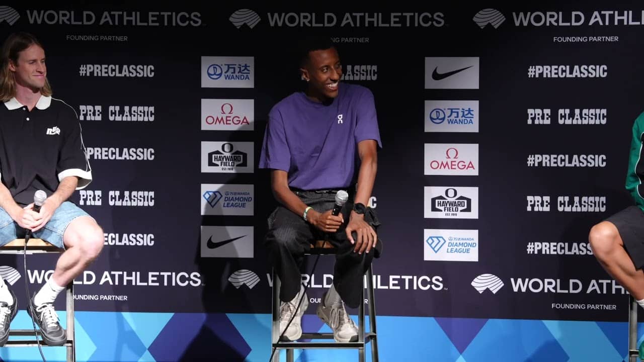 Cole Hocker, Yared Nuguse and Cam Myers Press Conference Ahead Of 2026 Prefontaine Classic Mile