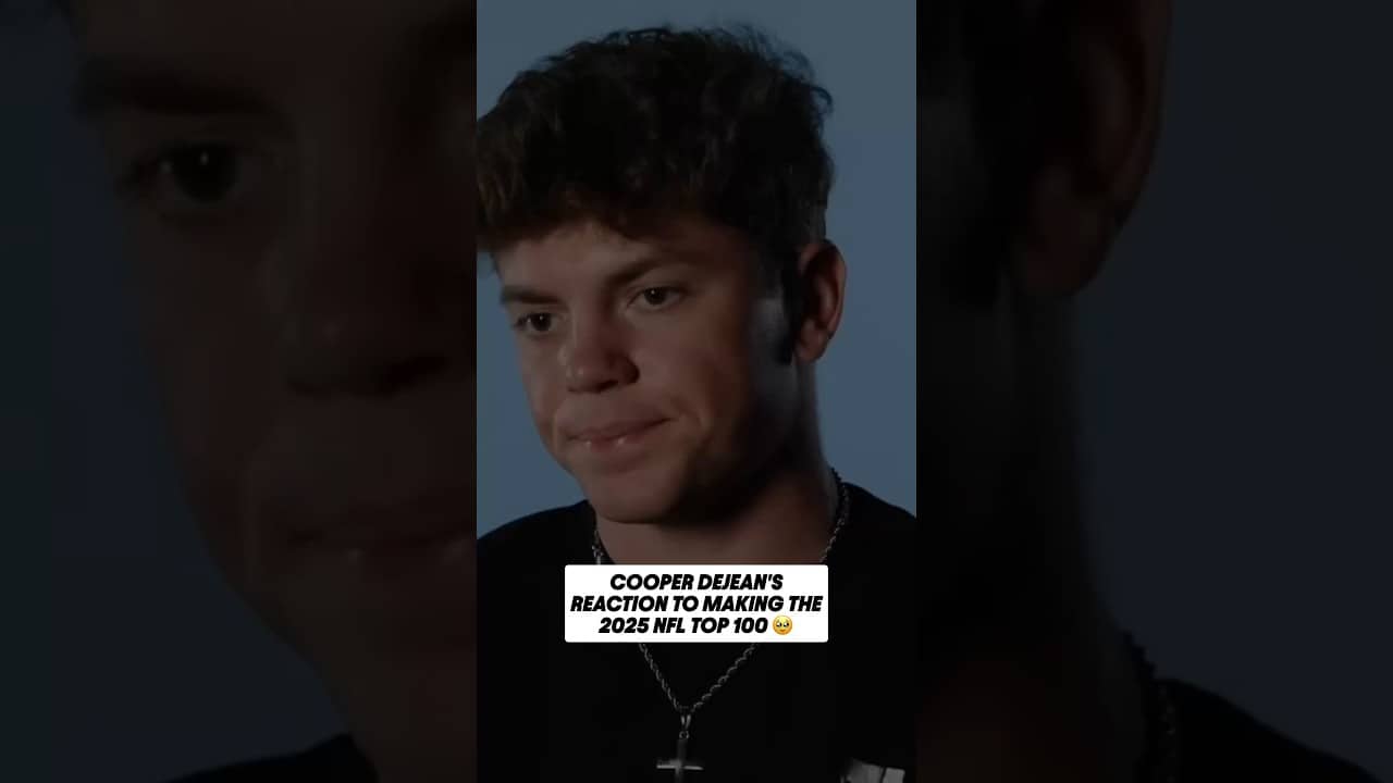Cooper DeJean's reaction says it all 🥹