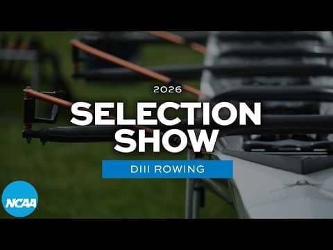 2025 NCAA DIII rowing championship selection show