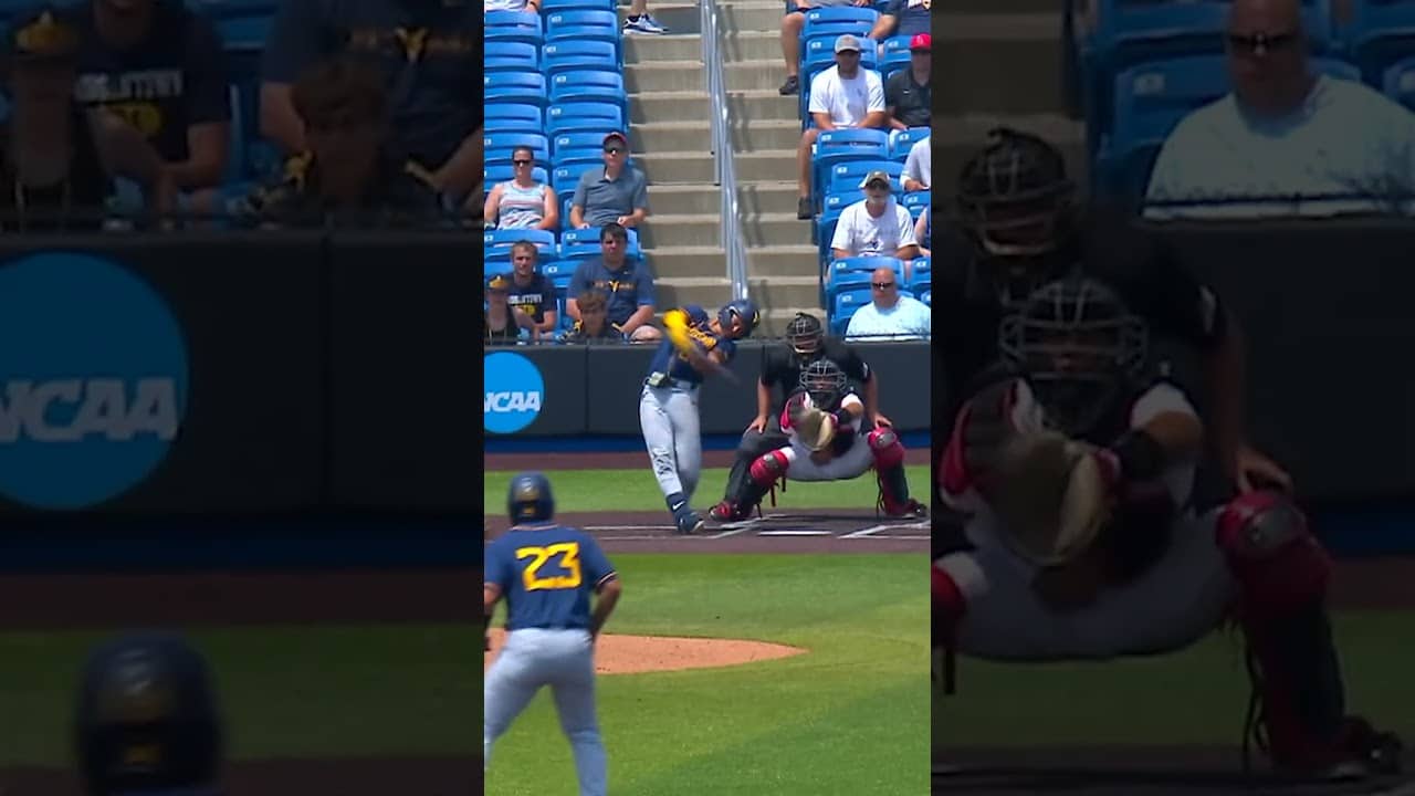 JJ Wetherholt was ELITE for West Virginia ⚾️ #shorts
