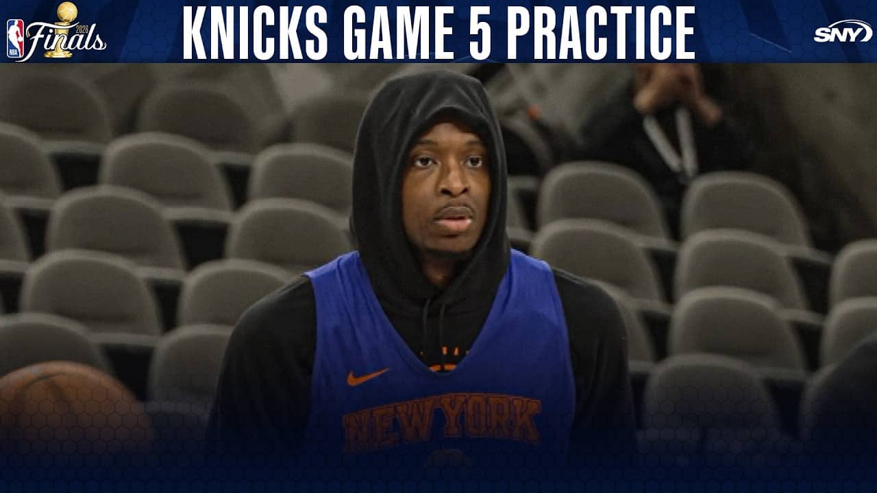 Knicks practice ahead of Game 5 of the Finals in San Antonio