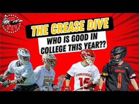 THE CREASE DIVE 03/26/25 -- WHO IS EVEN GOOD IN COLLEGE LACROSSE??