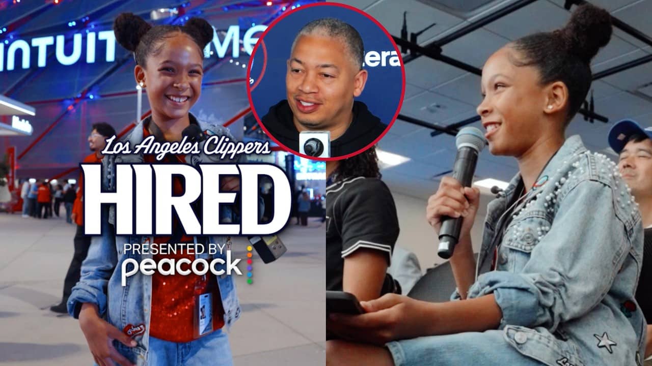 Kid Clipper Reporting Live From Gameday! | LA Clippers Hired presented by @peacock π€π½π€