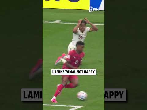 18-year-old superstar Lamine Yamal couldn't believe this wasn't called