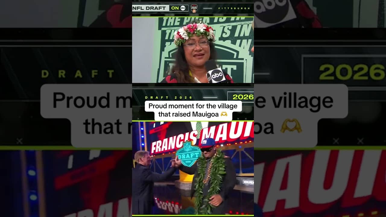 Francis Mauigoa's mom had a message for everyone who helped her son make his dreams come true 👏