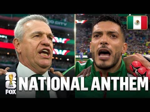 Mexico's National Anthem at Mexico City Stadium Before Round of 16 Match vs England