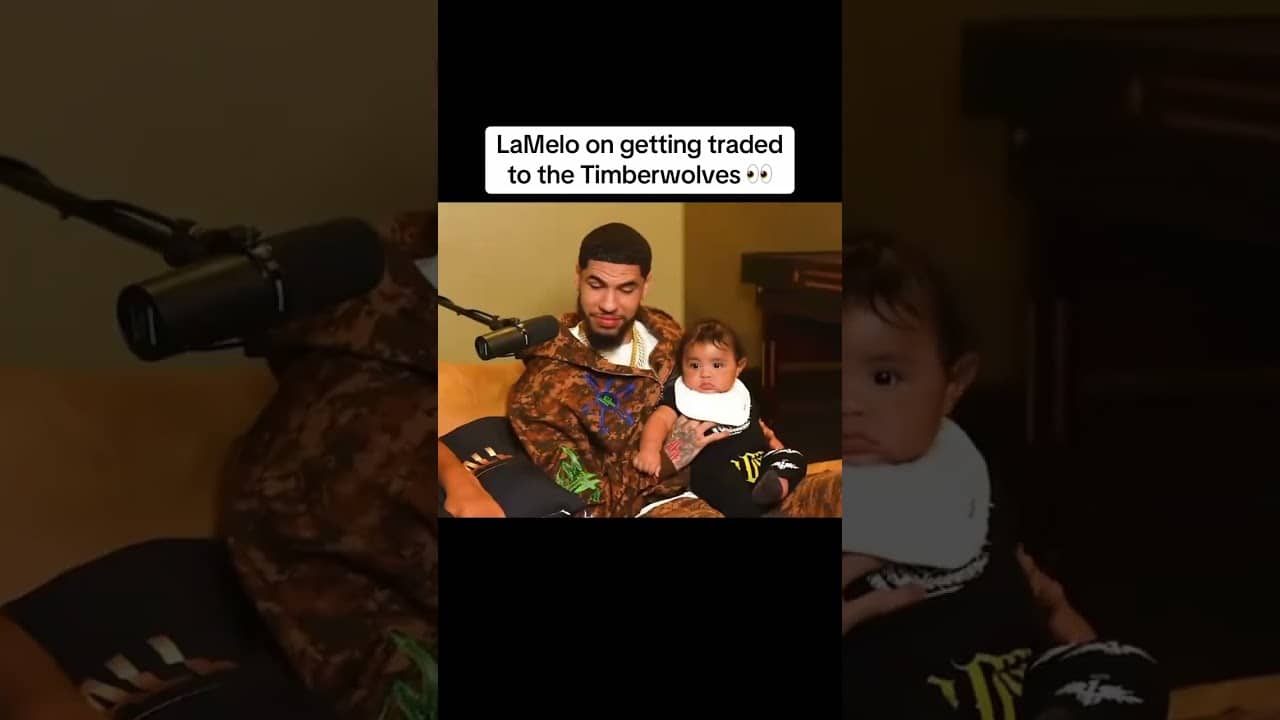 What the baby doing there 💀 @LaMeloBall