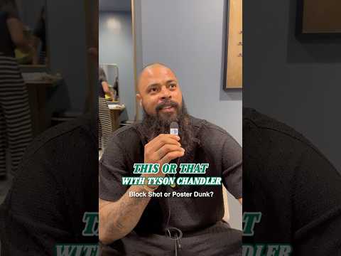 Does Tyson Chandler like his jerseys baggy or slim fit? 🤔 #dallasmavs #nba #basketball #podcast