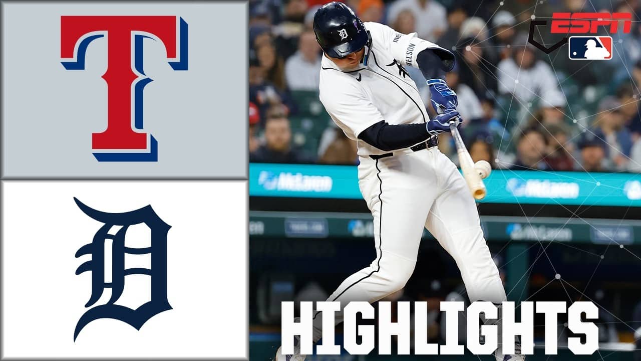 Texas Rangers vs. Detroit Tigers | Full Game Highlights | ESPN MLB