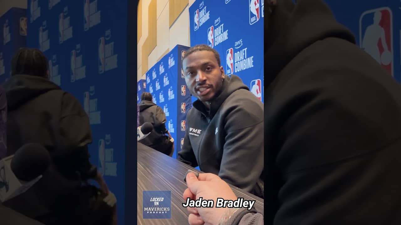 Jaden Bradley 2026 NBA Draft Combine Interview | Dallas Mavericks Draft Target?