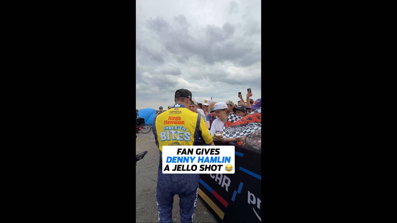 Denny Hamlin, a man of the people 😅