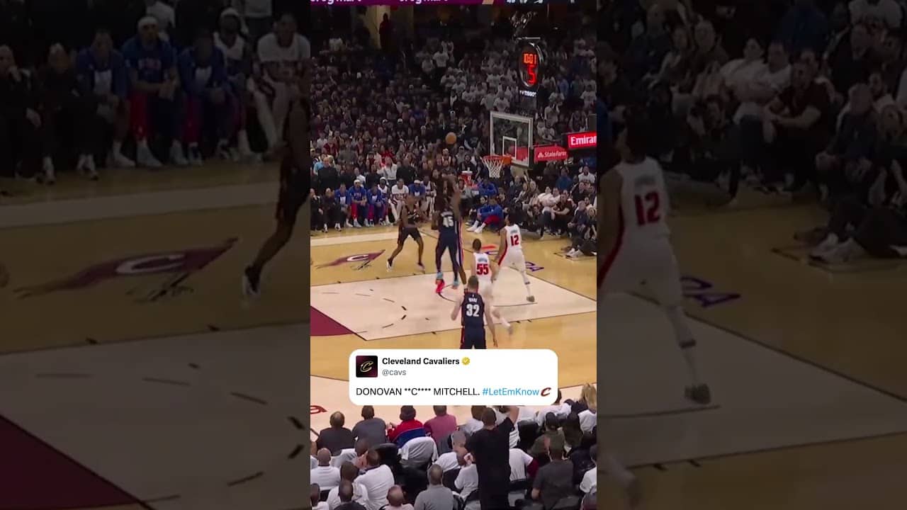 What the tweet says. #cavs #nbaplayoffs #basketball #cleveland #donovanmitchell #sports #shorts