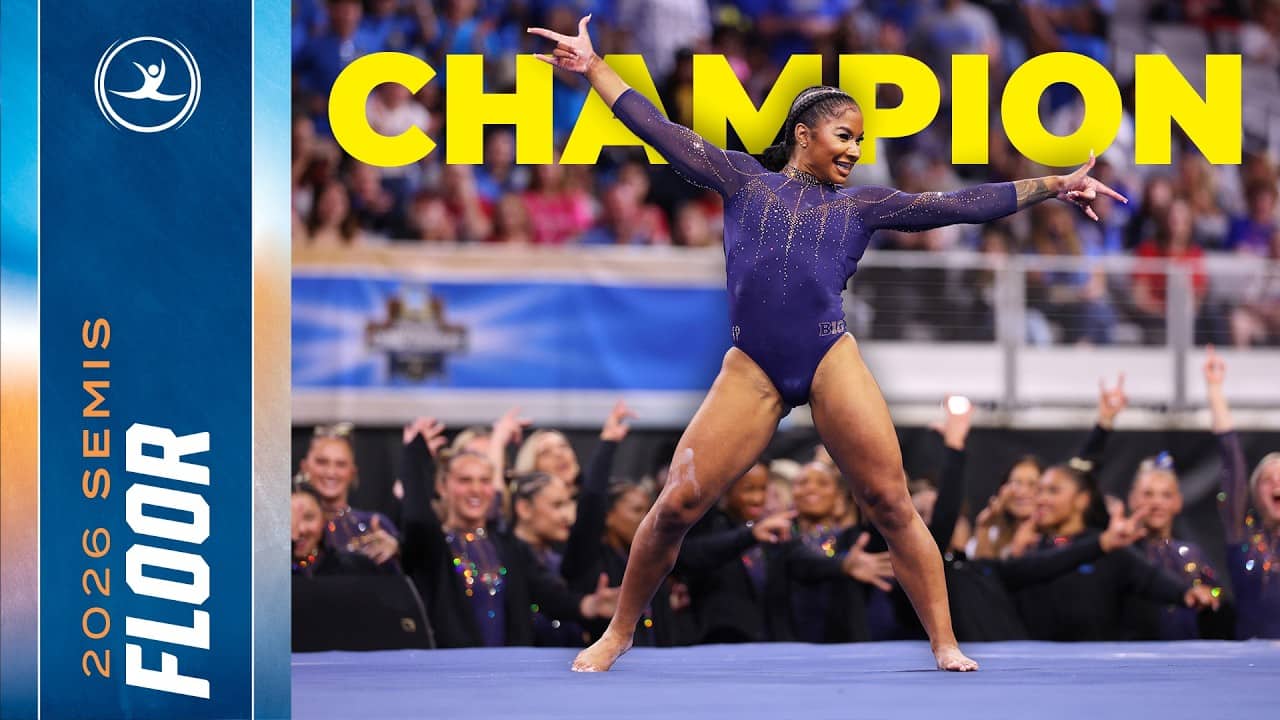 Jordan Chiles - Floor champion at the 2026 NCAA gymnastics championships
