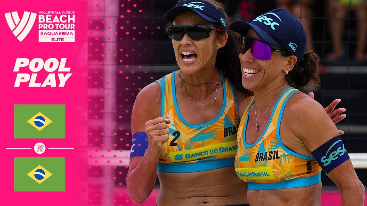 Taiana Lima/Talita vs. Julhia/Ana Bia - Pool Play Highlights | Saquarema 2026 #BeachProTour