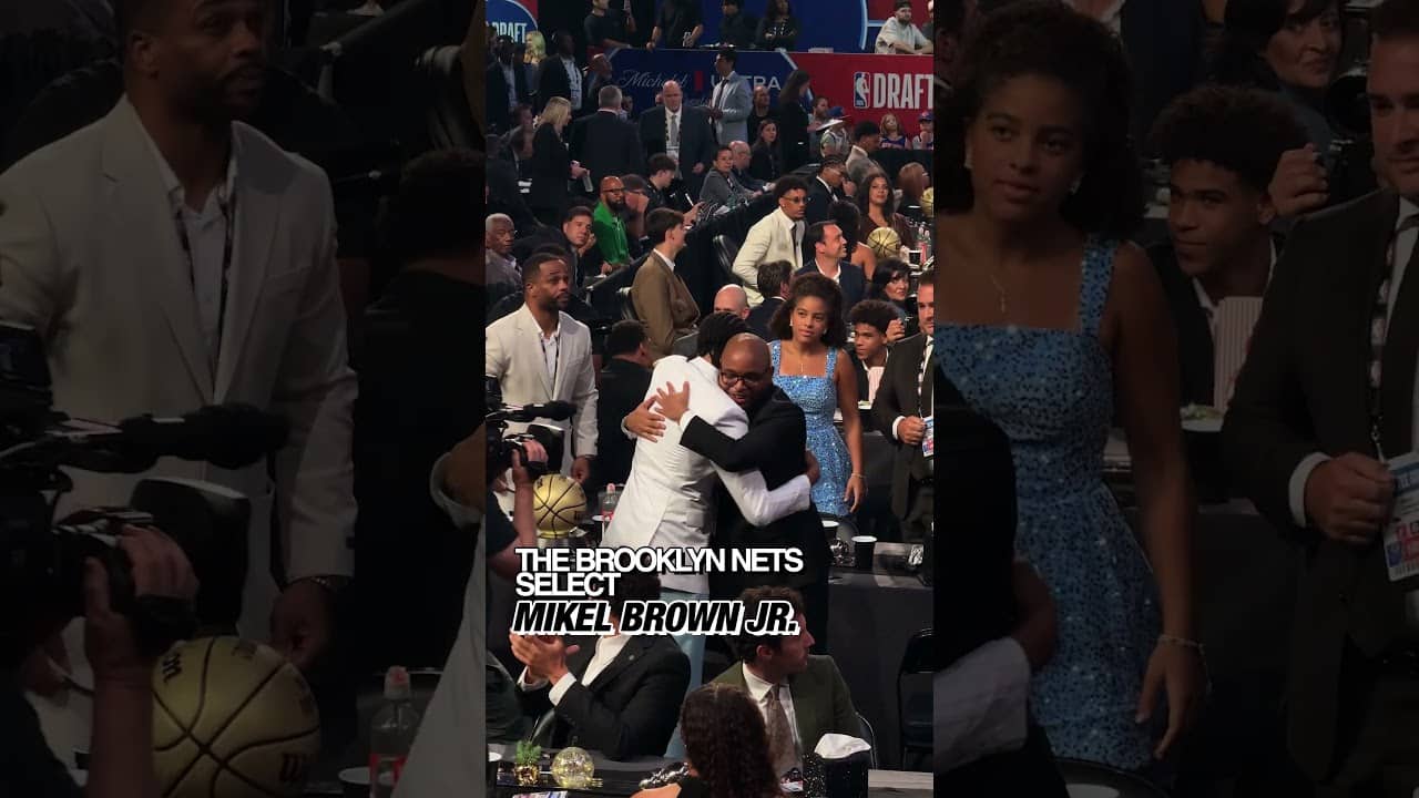A moment Mikel Brown Jr. will never forget #brooklynnets #nbadraft #nba
