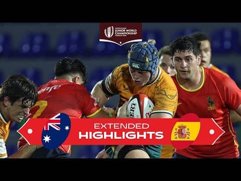 Australia TRY-FEST! | Australia v Spain | World Rugby Junior Championship 2026 | Extended Highlights