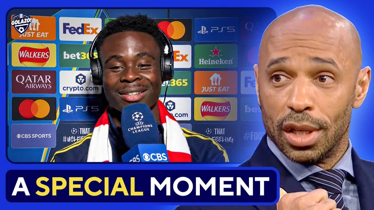 Saka And Raya Join Thierry Henry After Reaching Champions League Final 🗣️ | UCL Today