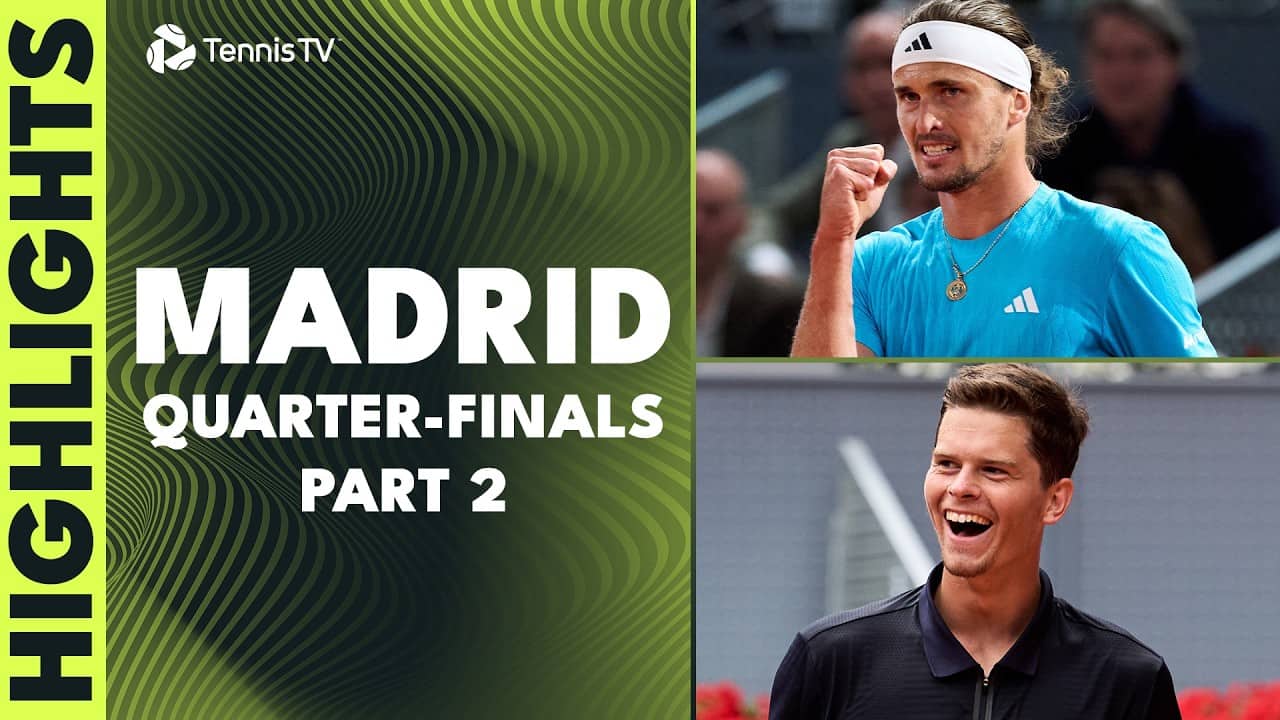 Zverev Faces Cobolli; Ruud Battles Blockx! | Madrid 2026 Quarter-Finals Highlights