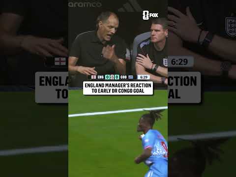Thomas Tuchel was not pleased after England conceded early against DR Congo