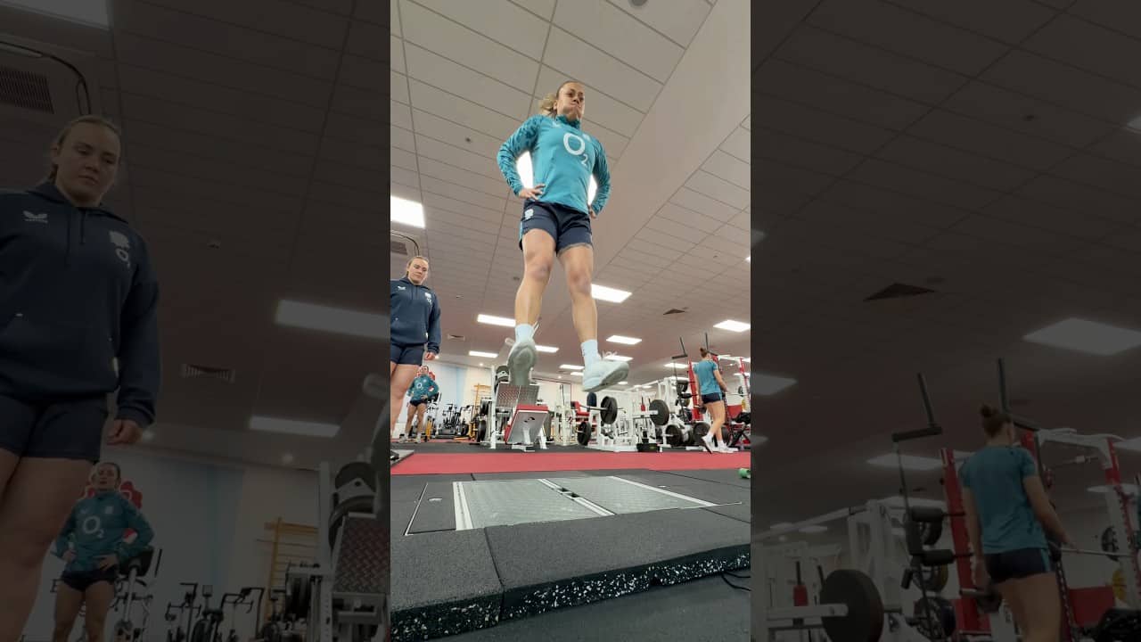 Jumping around 🚀 @o2ukofficial | #WearTheRose #redroses