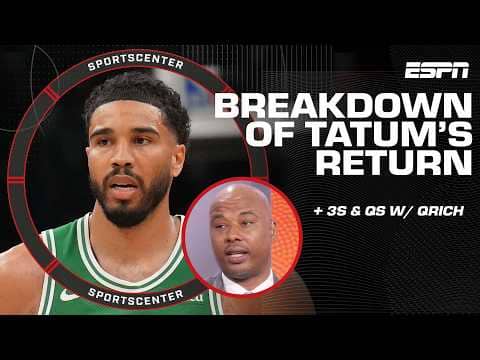 Recapping Jayson Tatum’s season debut 😤 + '3s & Qs' with Quentin Richardson | SportsCenter