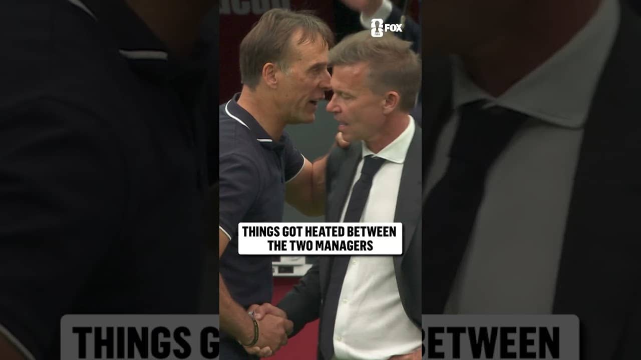 This postgame interaction between Julen Lopetegui and Jesse Marsch
