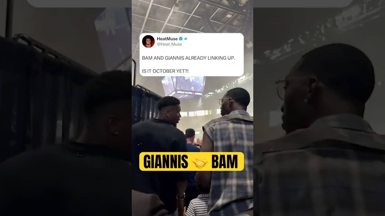 Giannis and Bam together already 🔥🤝
