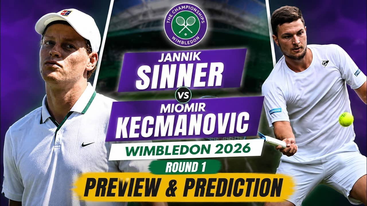 Jannik Sinner vs Miomir Kecmanovic | Wimbledon 2026 Round 1 | Preview & Prediction