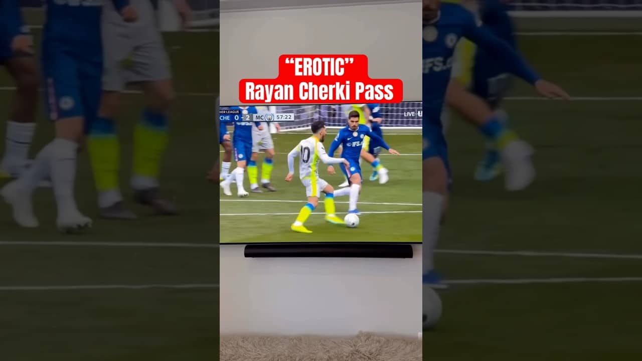 RAYAN CHERKI ASSIST TEES UP MARC GUÉHI’S FIRST MANCHESTER CITY GOAL. #cherki #mancity