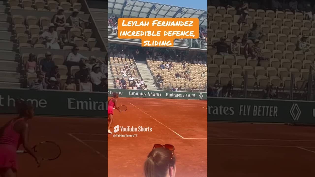 Leylah Fernandez incredible defence & sliding at French Open - How do we rate her clay season? #wta