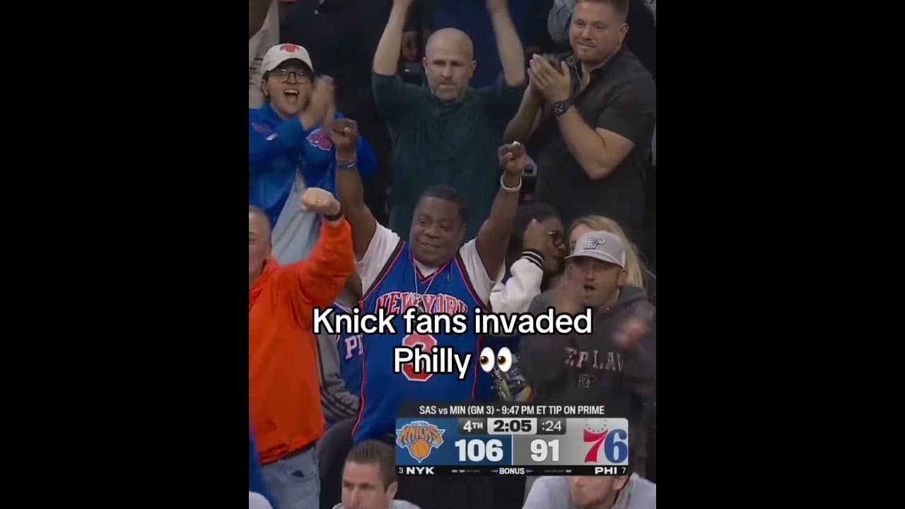 Knicks fans showed out in Philly 🙌