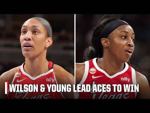 A’ja Wilson and Jackie Young combine to score 58 PTS in win vs. Sky 🔥 | WNBA on ESPN