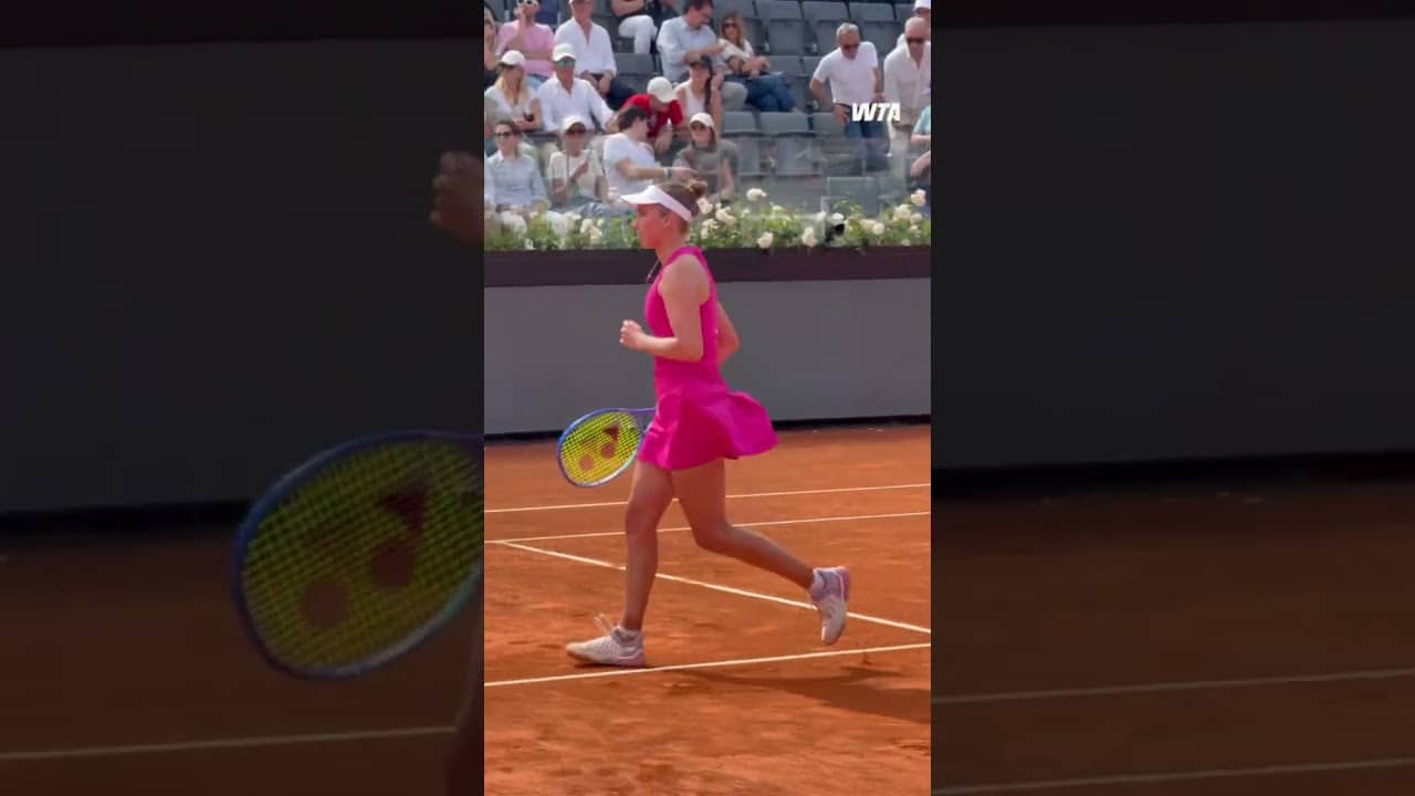 Big win in Rome 💖 Elise Mertens defeats defending champion Paolini in Rome. #WTA #EliseMertens