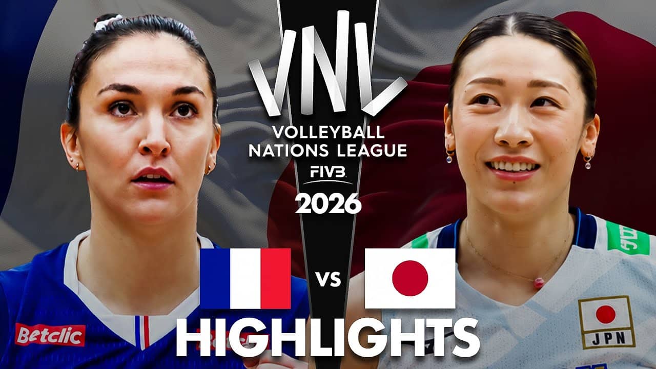 JAPAN 🇯🇵 vs FRANCE 🇫🇷 | Highlights | Women's VNL 2026